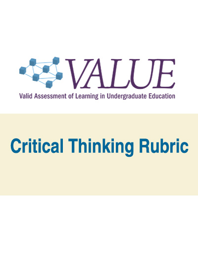 aaup value rubrics for critical thinking and information literacy