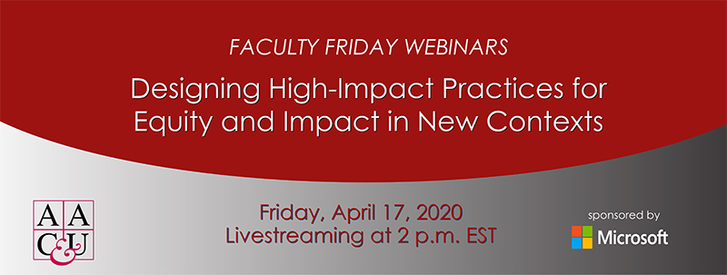 2020 Webinar: High-Impact Practices in New Context